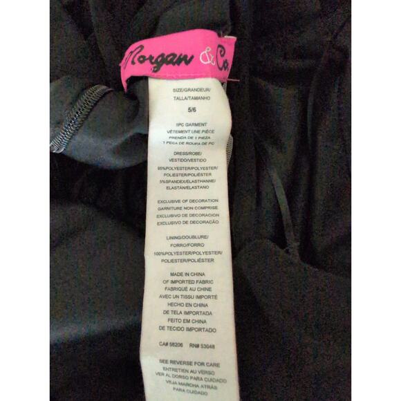 Morgan Co Halter Evening Gown 6 Corset Back Bead Elegant Y2K Occasion Glam Event - Picture 7 of 8